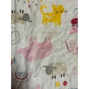 Dream Gro Baby Play Mat Round Tummy Time Mat Pink Animal Print